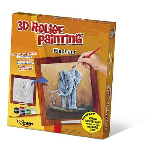 3D reliéf slon